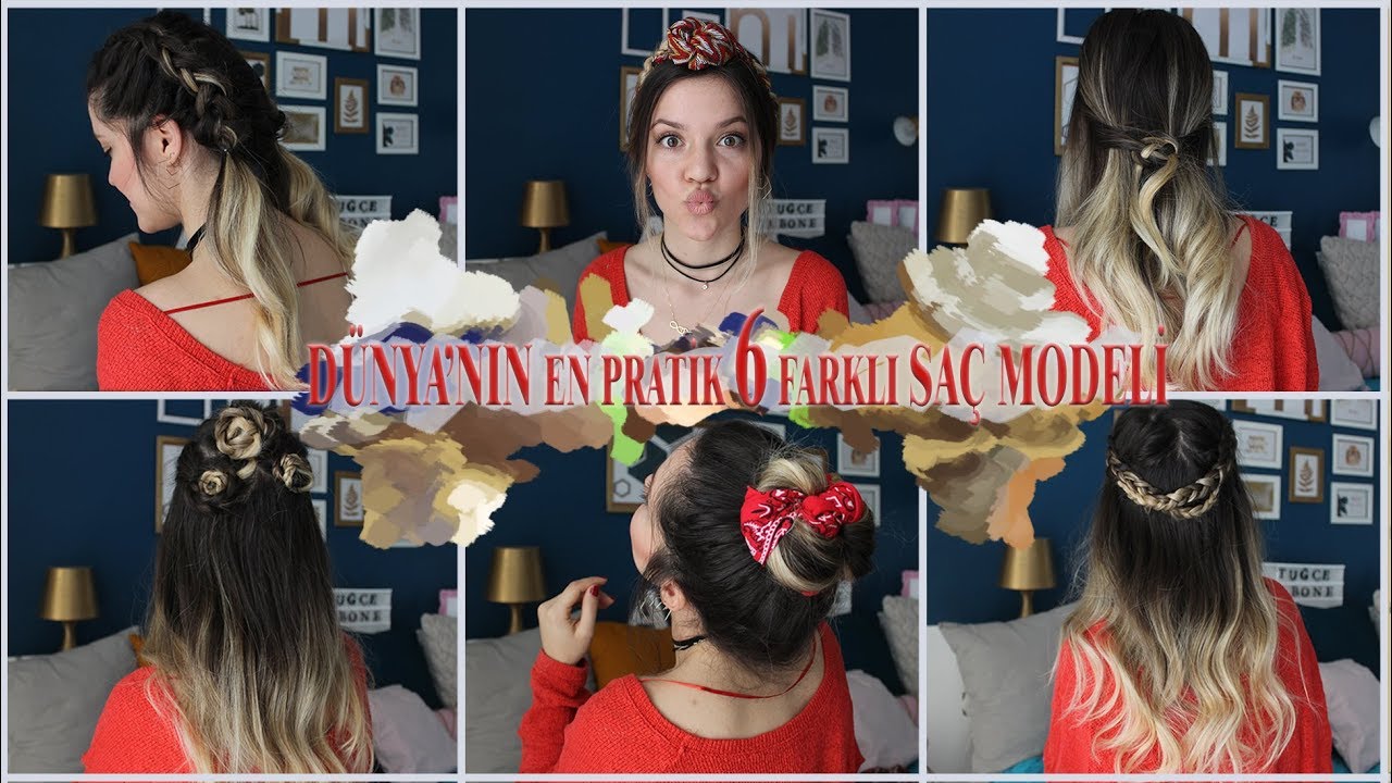 KOLAY 6 FARKLI SAÇ MODELİ  / OKULA DÖNÜŞ