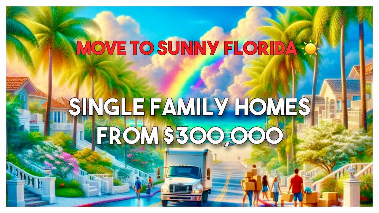 🔥 Palm Beach County Single Family Homes For Sale From Low $300,000! ☀️ Move to Sunny Florida!