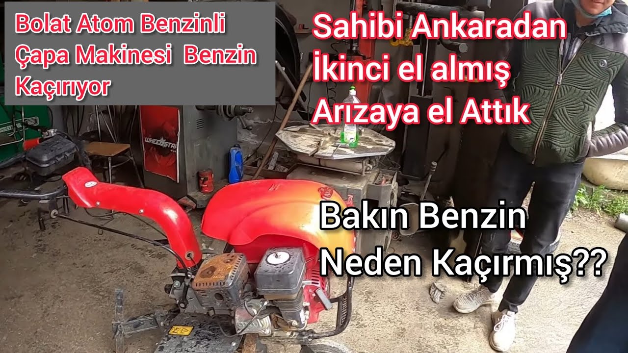 Bolat Atom Benzinli Çapa Makinesi Benzin Kaçırıyor / Benzin Hortumu Değişimi Nasıl Yapılır