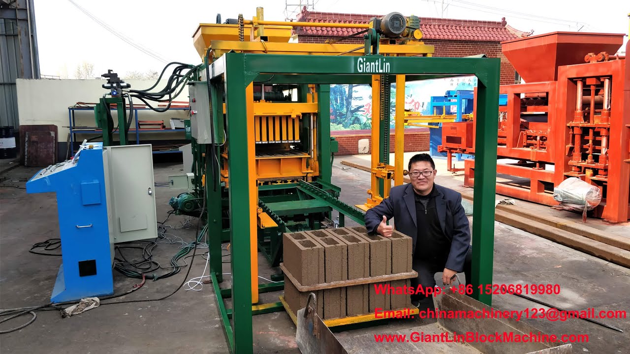 Máquina automática hidráulico para 6 inch bloques block y adoquines de concreto en Guatemala Ecuador