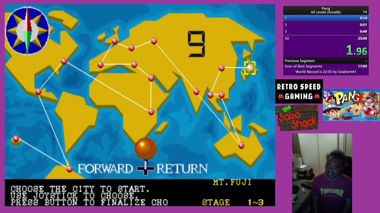 (WR) Pang (Arcade - All Levels) 22.31 World Record Speedrun