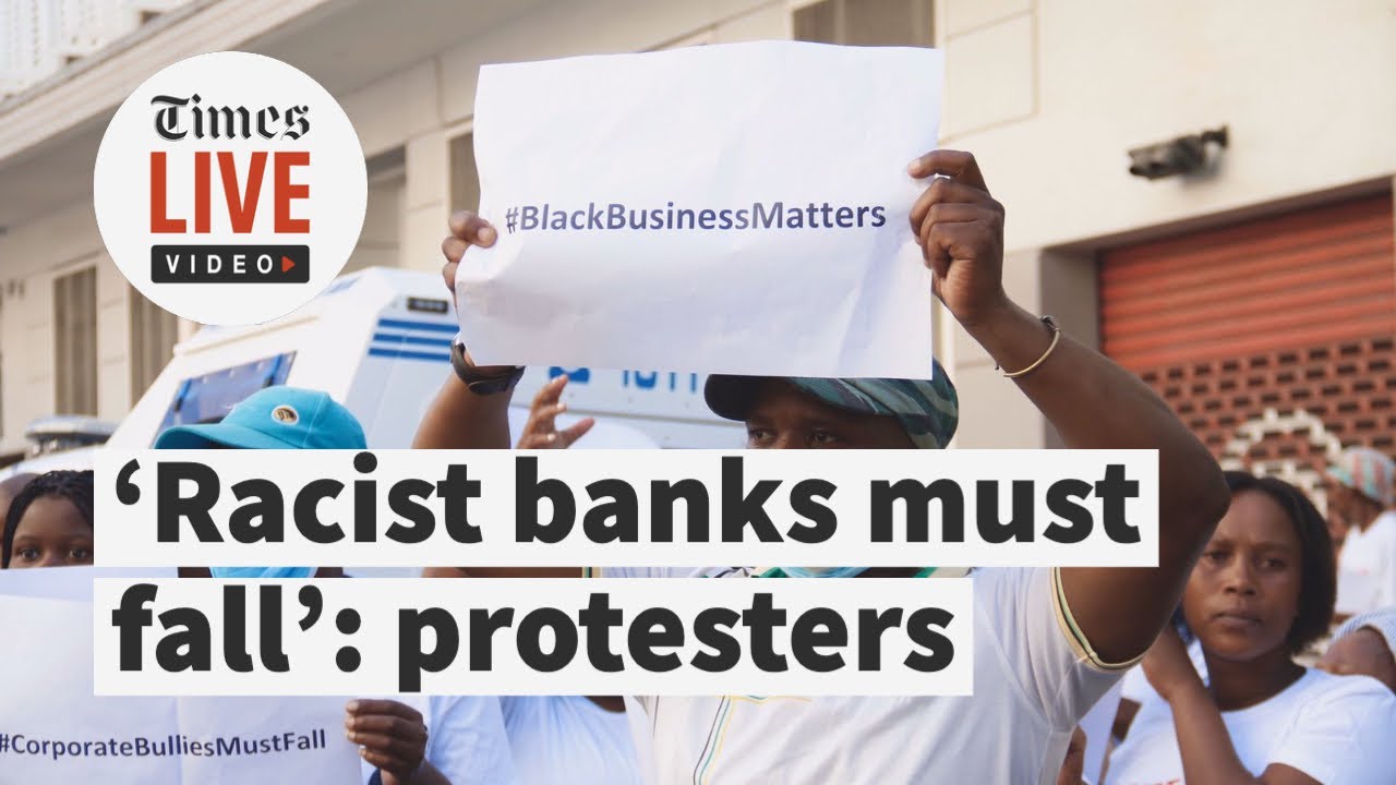 'Racist banks must fall': Protesters march to Equality Court in CT