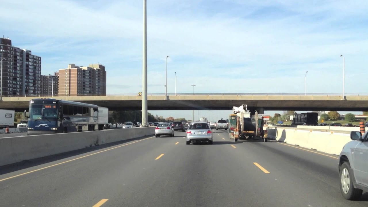 Highway 427 towards Toronto Pearson International Airport