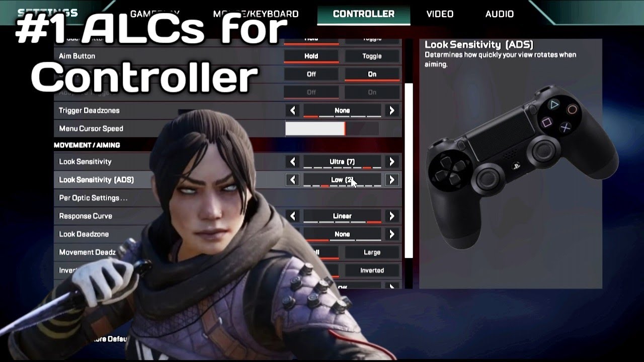 The BEST ALC Sens + Settings for Controller Apex Legends | Season 23