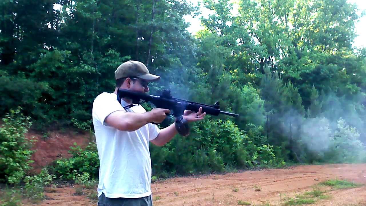 Almost, fully auto 22lr, m&p15-22, 50 rounds.