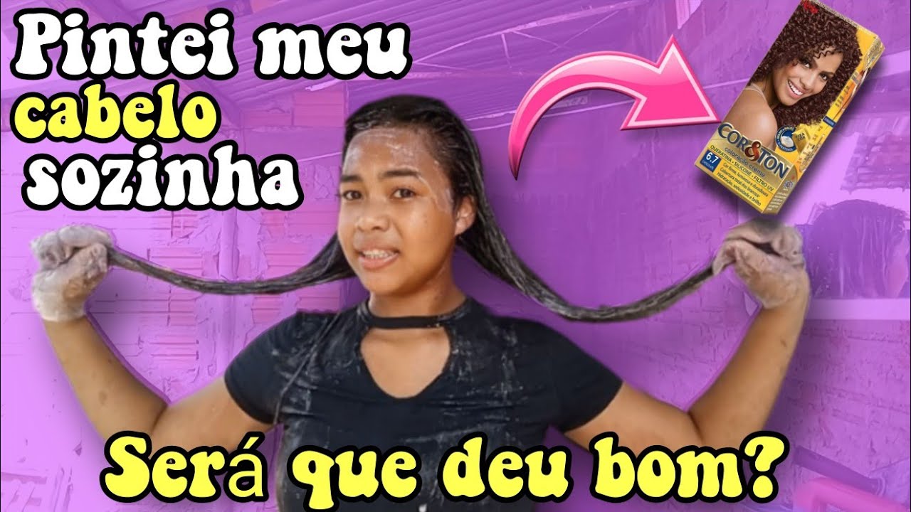 Pintei meu cabelo SOZINHA em CASA ~cor chocolate~ 🐻✨️🤎 | Marina Ellayne