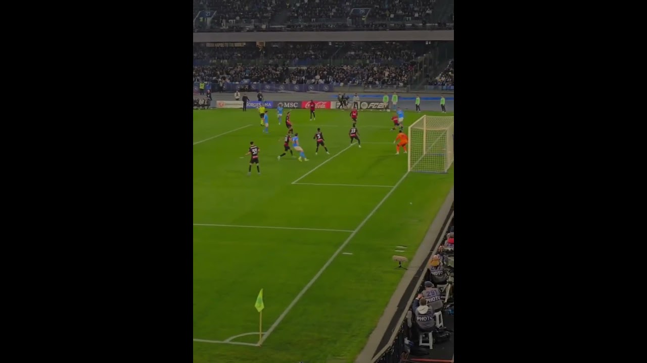 NAPOLI-MILAN 1-0: IL GOL DI POLITANO #napolimilan #gol #politano #seriea #shorts #campionato