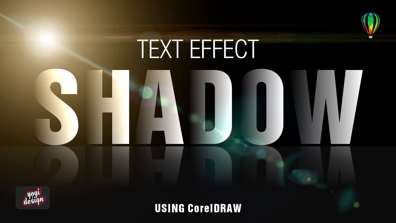 Learn How to Quickly do Text Shadow Effect in Corel Draw | Text Effect in Corel Draw