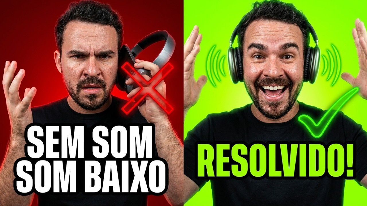 FONE de OUVIDO com SOM BAIXO ou SEM SOM no CELULAR ou PC? Aprenda a RESOLVER!