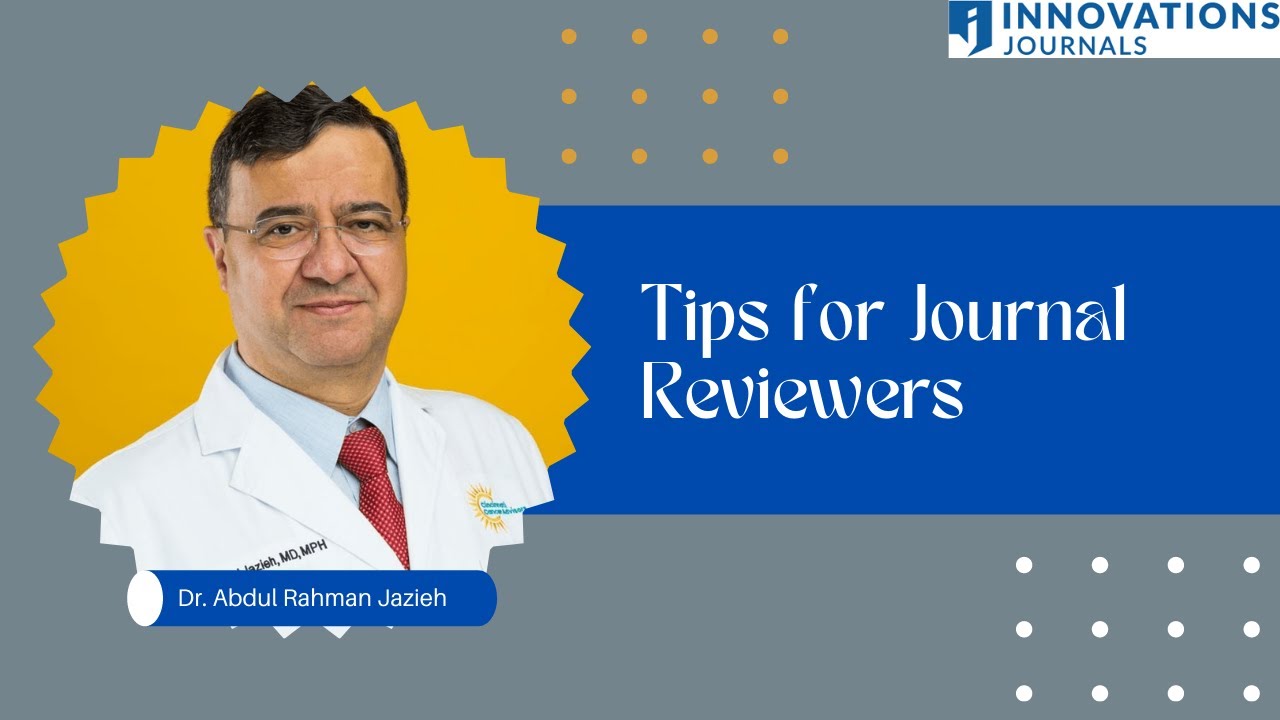 Tips for Journal Reviewers