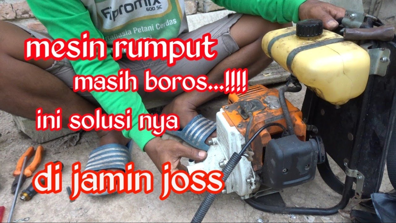 banyak yg tidak tau,cara agar mesin potong rumput irit,dan bertenaga