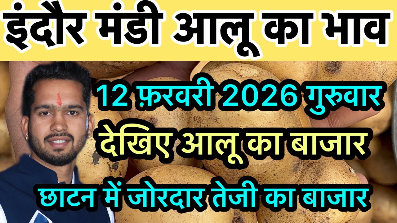 12 February 2026 indore Mandi aalu ka bhav 