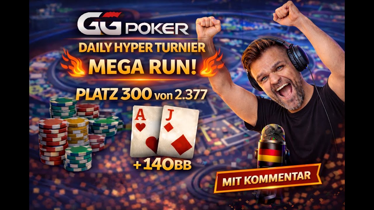 GG Poker Daily Hyper | Platz 300 von 2377 | Buy in verdoppelt mit Kommentar