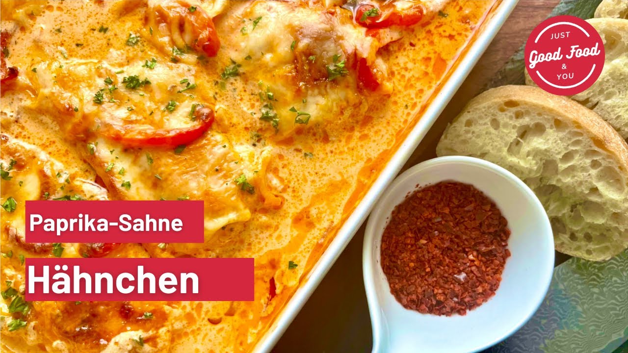 Paprika-Sahne-H&auml;hnchen | schnelles Ofenrezept