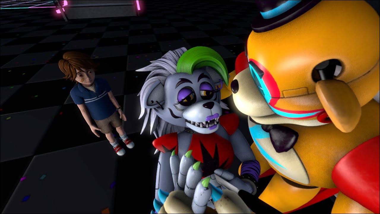 [FNAF SB/SFM] Alternate Ending - Roxy Dies Saving Gregory and Freddy