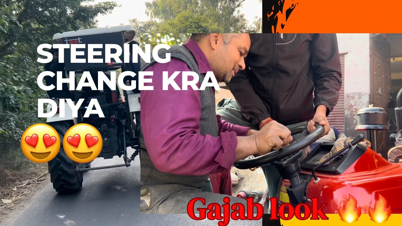 Steering change krva diya | swaraj 855 fe steering change | mukul gill