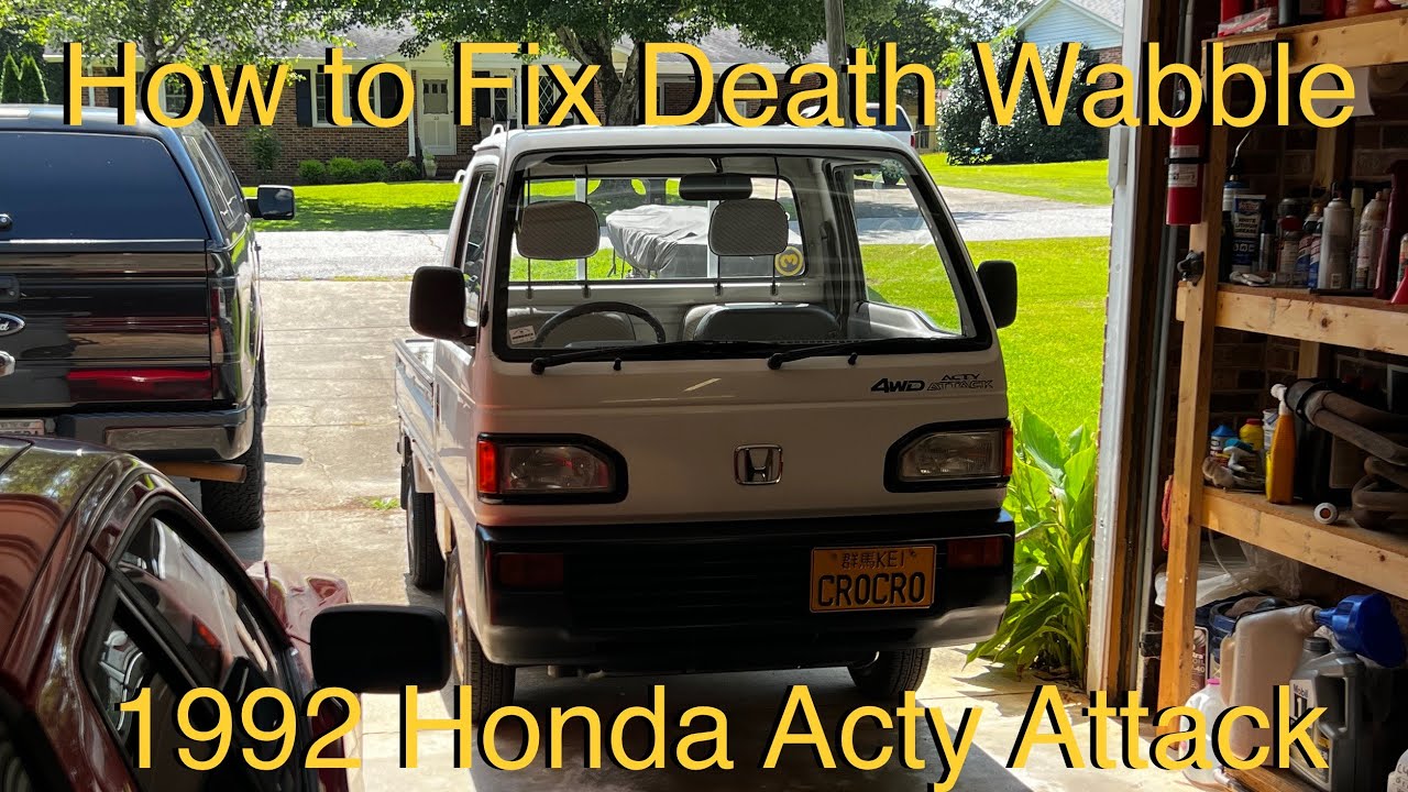 HONDA ACTY DEATH WABBLE - HOW TO REPLACE THE FRONT STABILIZER BUSHINGS IN A HA4 HA3