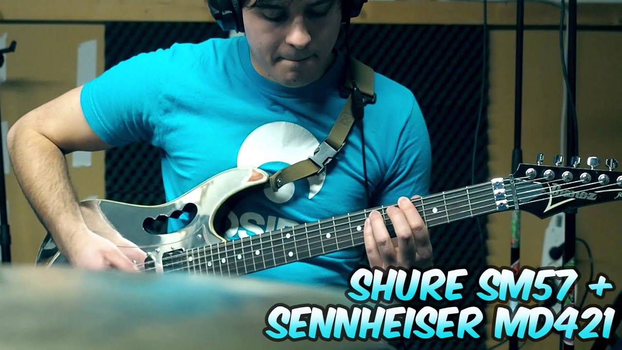 Guitar Cabinet Mic Shootout - Shure SM57 VS Sennheiser MD421 + Shure SM57