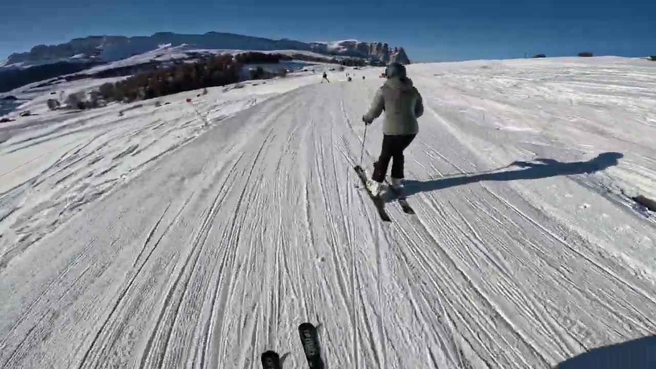 Piste 43 red, Alpe di Siusi, Italy (Val Gardena)