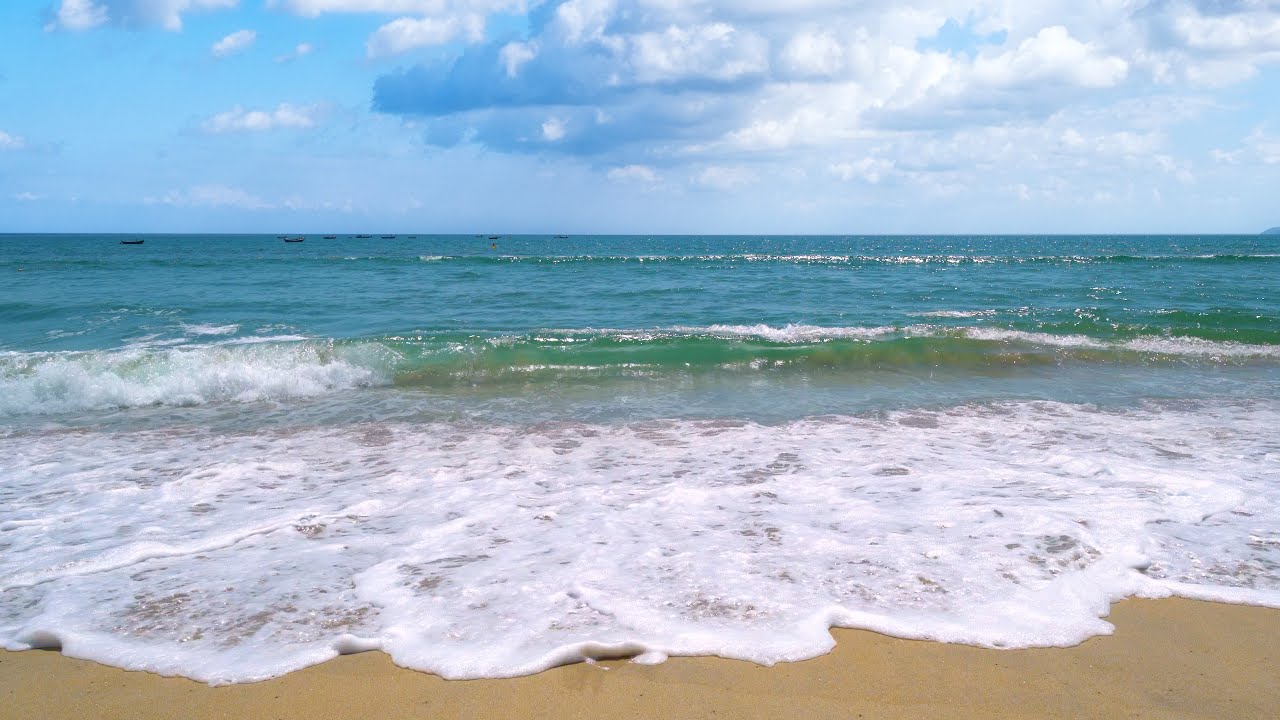 Ocean Ambience For Relaxation & Sleep | Calm Sea Sounds with Beautiful Blue Sky