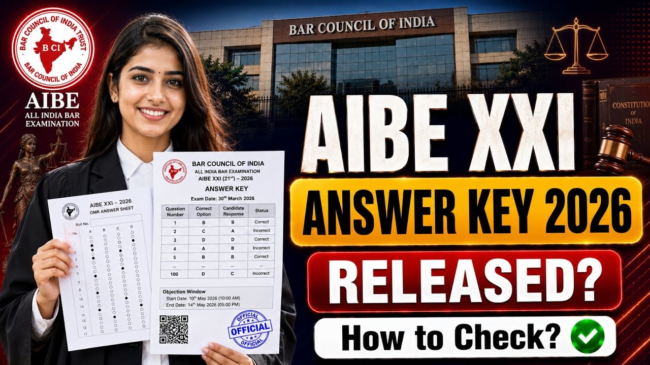 aibe 21 final answer key 2026 | aibe 21 final solution key 2026