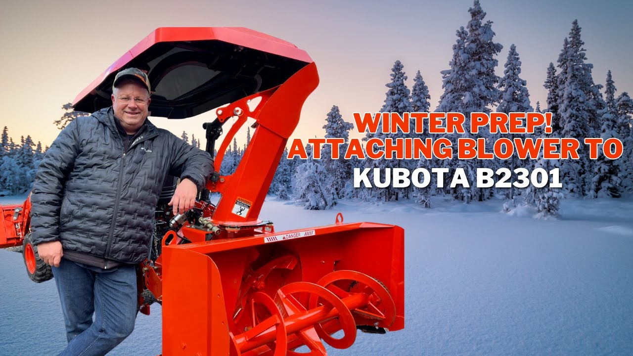 Подготовка к зиме: установка снегоочистителя на Kubota B2301 | Простое пошаговое руководство!
