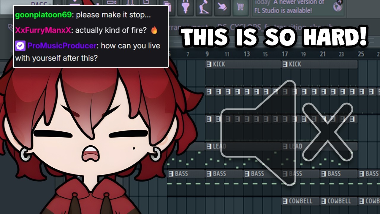 i made a song without hearing it... it didn't go well.