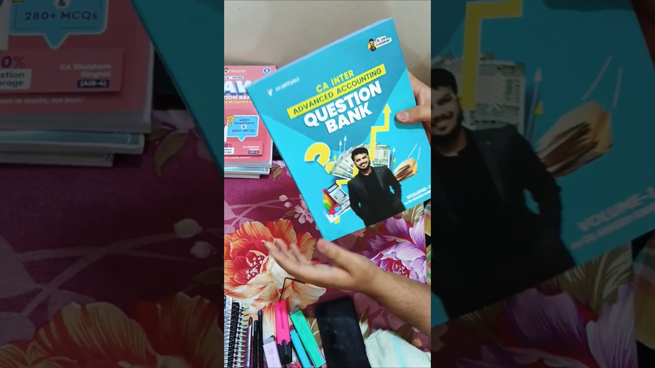 UNBOXING CA INTER ADVANCED ACCOUNTS BOOKS BY 