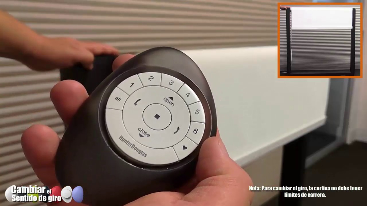 Así cambias el sentido del giro de tus Cortinas y Persianas con tu Control PowerView™