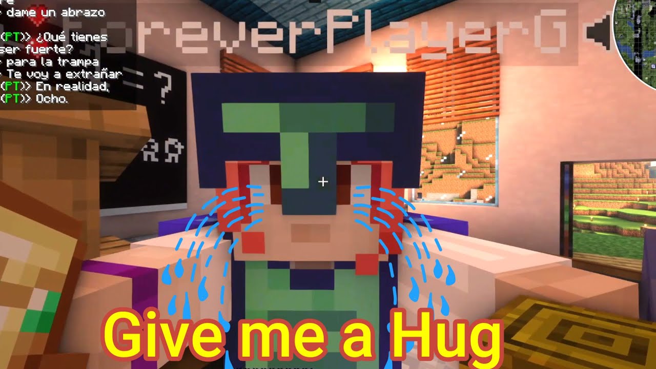 Forever Hugs Badboyhalo before he Travels for a long time and BBH Cries on QSMP minecraft