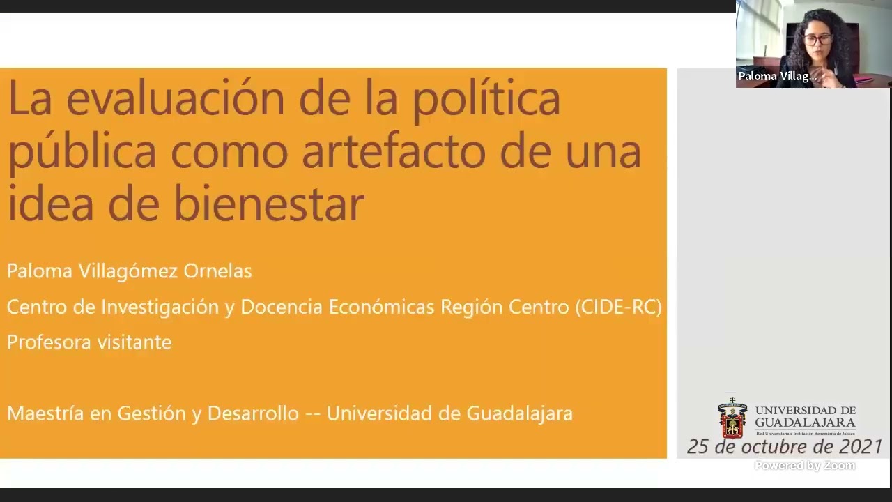 Conferencia: “La evaluación de la política pública como artefacto de una idea de desarrollo”