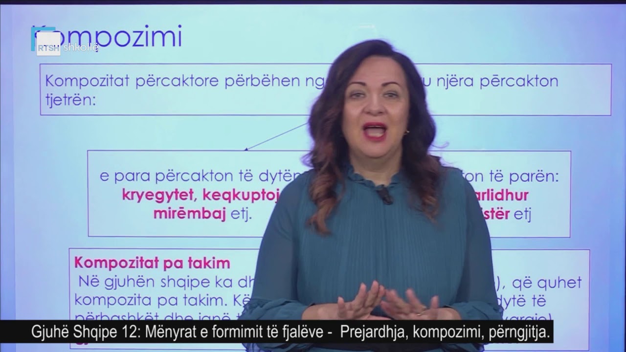 Gjuhë Shqipe 12 - Mënyrat e formimit të fjalëve. Prejardhja, kompozimi, përngjitja.