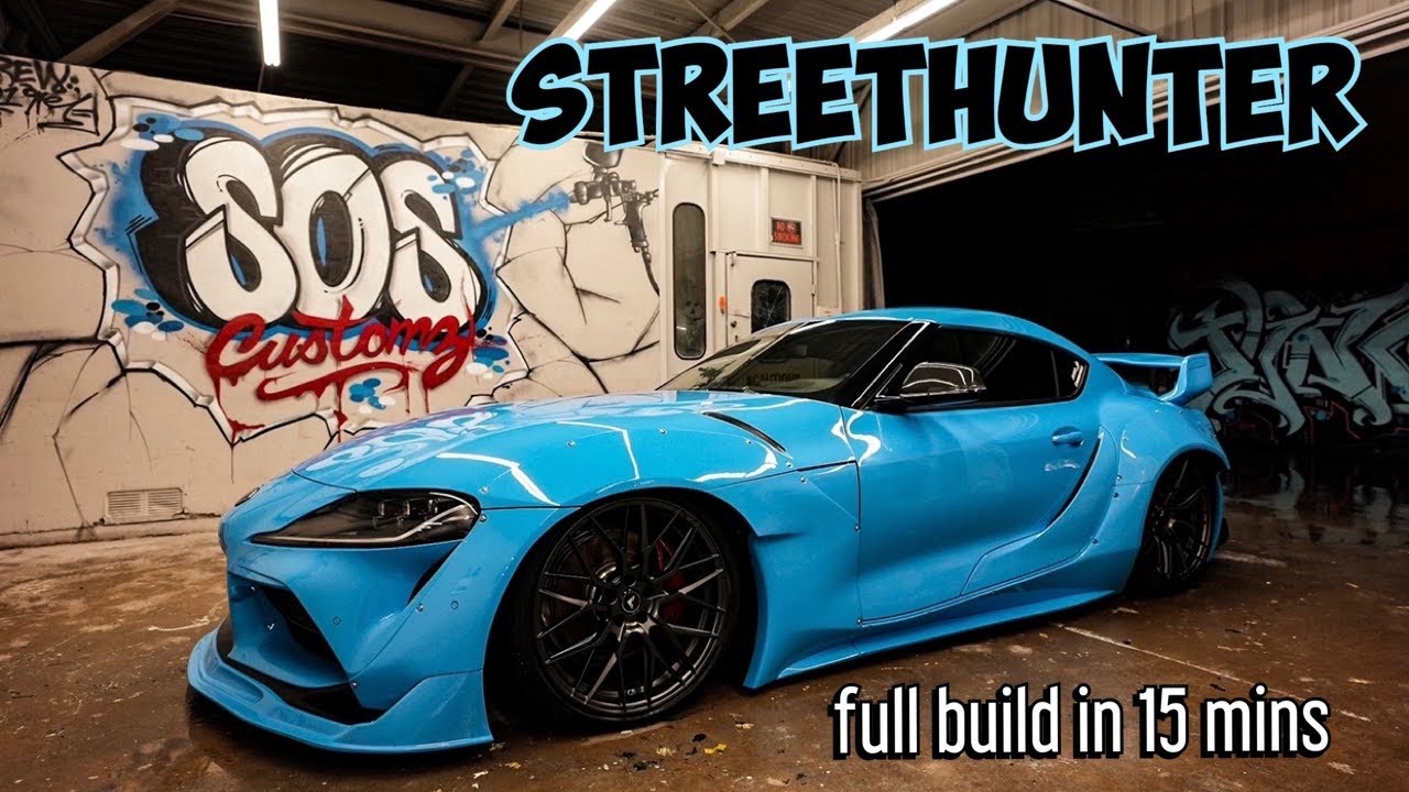 Street Hunter 2021 Supra Widebody и смена цвета за 15 минут!