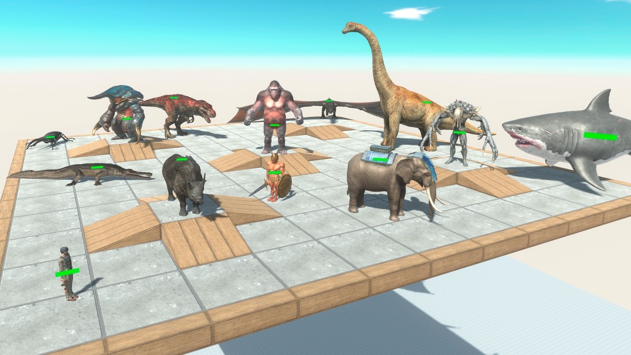 Battle Royale Sky Arena - Animal Revolt Battle Simulator