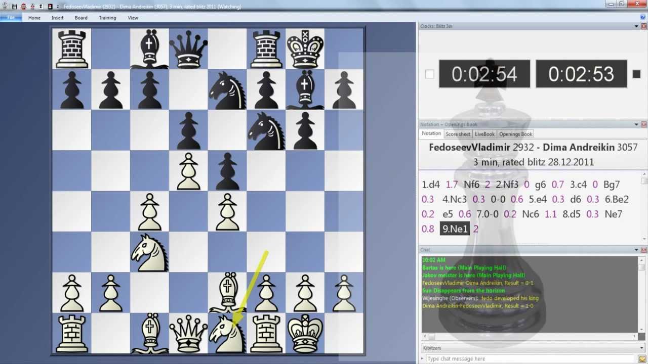 FedoseevVladimir vs Dima Andreikin, 3 minute rated blitz  Game 3
