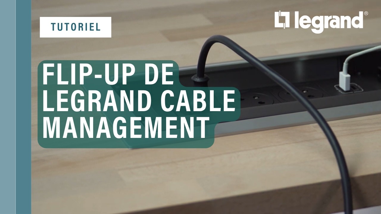Installer Incara™ Flip-Up de Legrand Cable Management