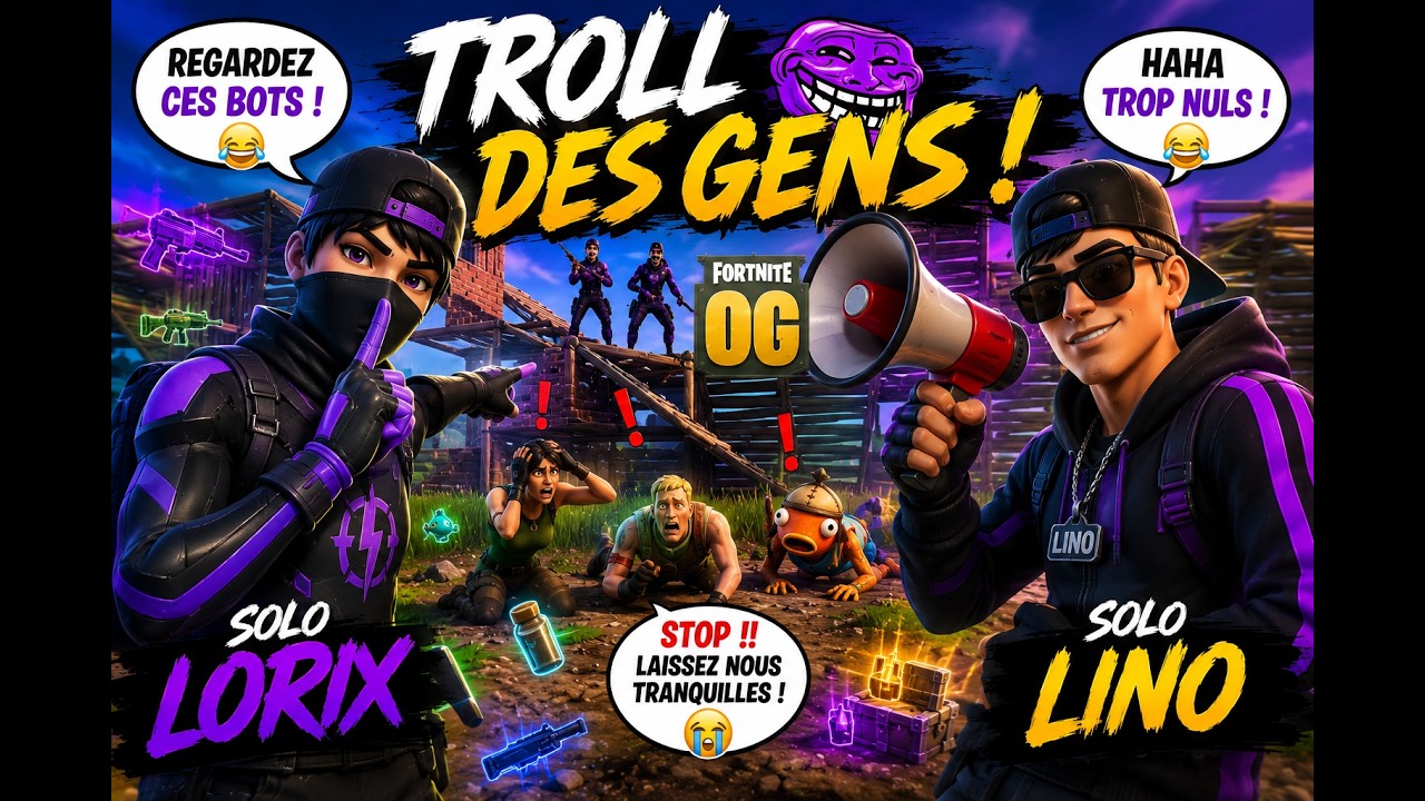 On troll des gens sur fortnite.