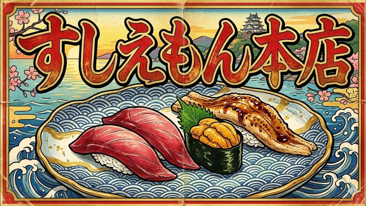【愛媛・宇和島グルメ】水産会社直営の名店「すしえもん本店」で極上寿司ランチ！鮮度抜群のゴリゴリ伊達真鯛＆絶品・宇和島鯛めしに感動。名物・五貫王（ぶり、真鯛、穴子他）も大公開！【愛媛観光/ご当地グルメ】