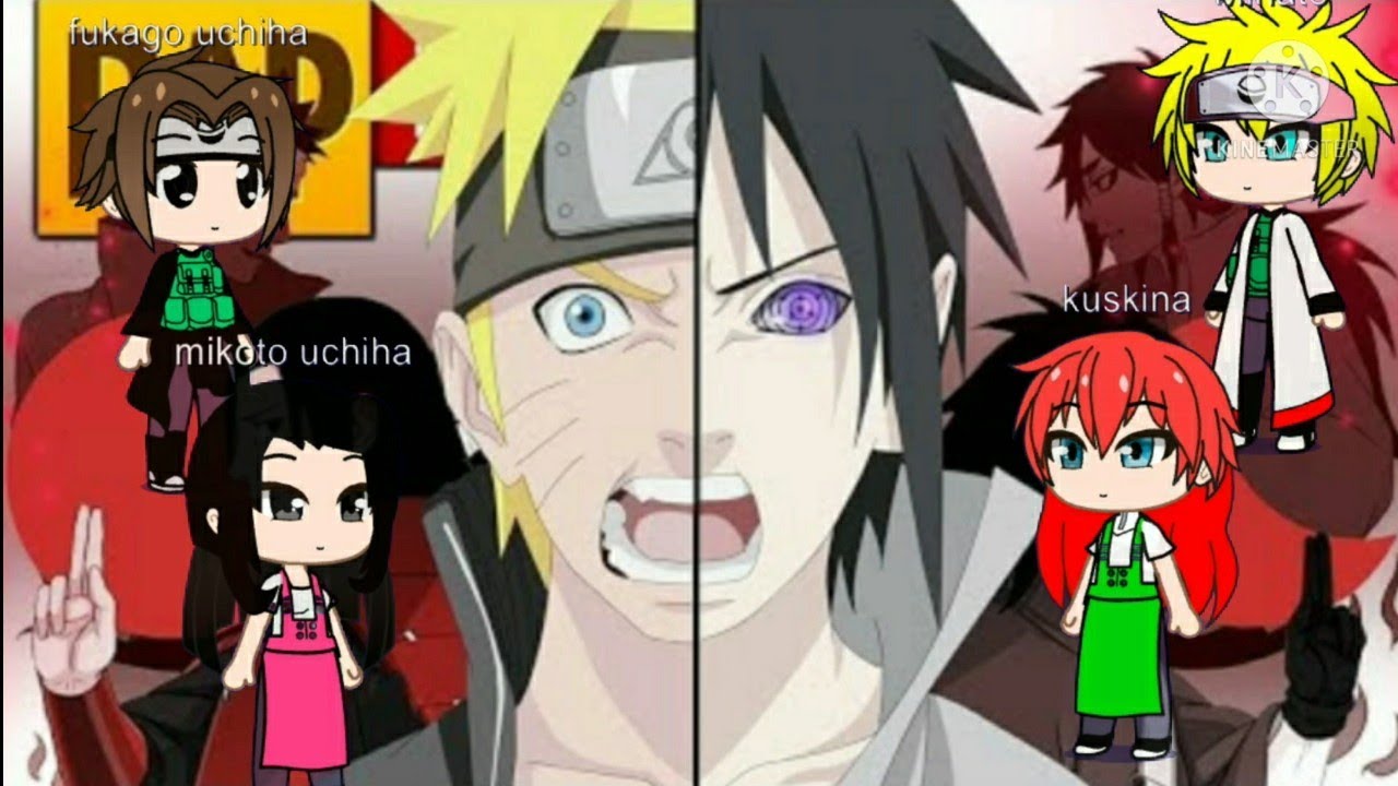 Pais do sasuke e do naruto reagindo ao rap da reencarnação ( MH Rap)
