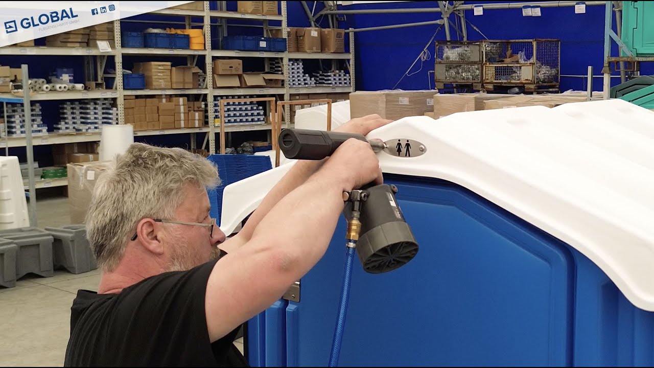 Aufbau mobile Toilette GLOBAL Focus