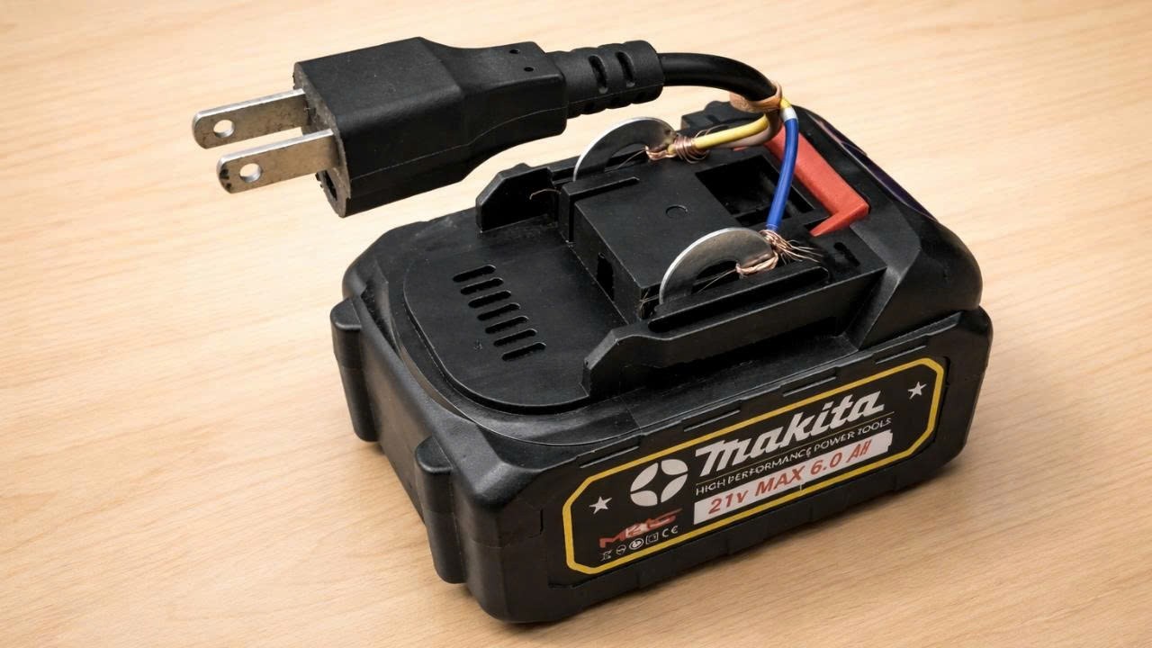 🔋 Never Buy Angle Grinder Batteries Again! Restore Them in 3 Minutes with a Laptop Charger 😲