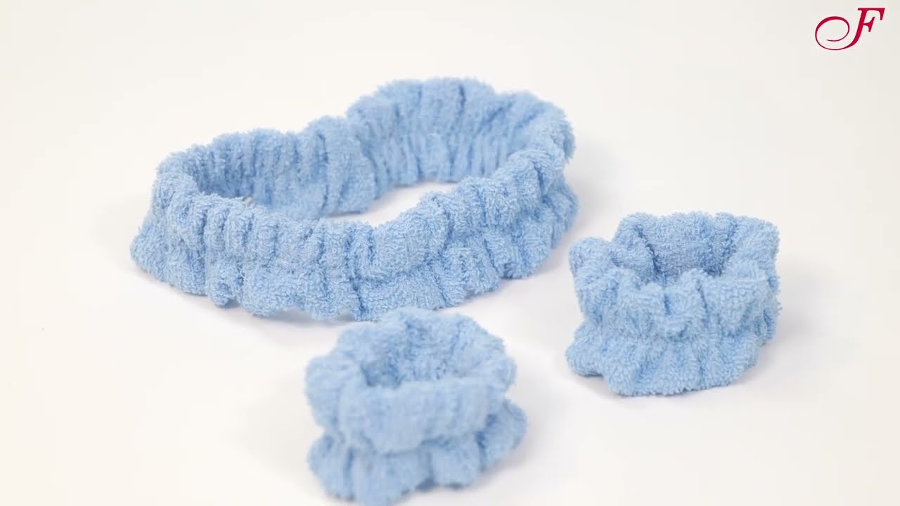 Bandeau et bracelets pour votre rituel de soins de la peau