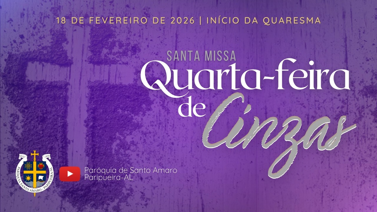 Santa Missa 19h | Quarta-feira de Cinzas  - Início da Quaresma 2026