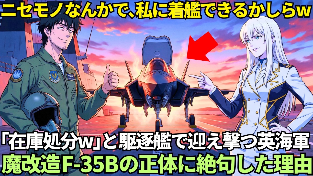 「レーダーに映らない！？」英国の最新鋭駆逐艦、日本のF-35Bに“真上”を取られ驚愕…甲板を焼かれた高慢艦長が涙目で…【海外の反応】