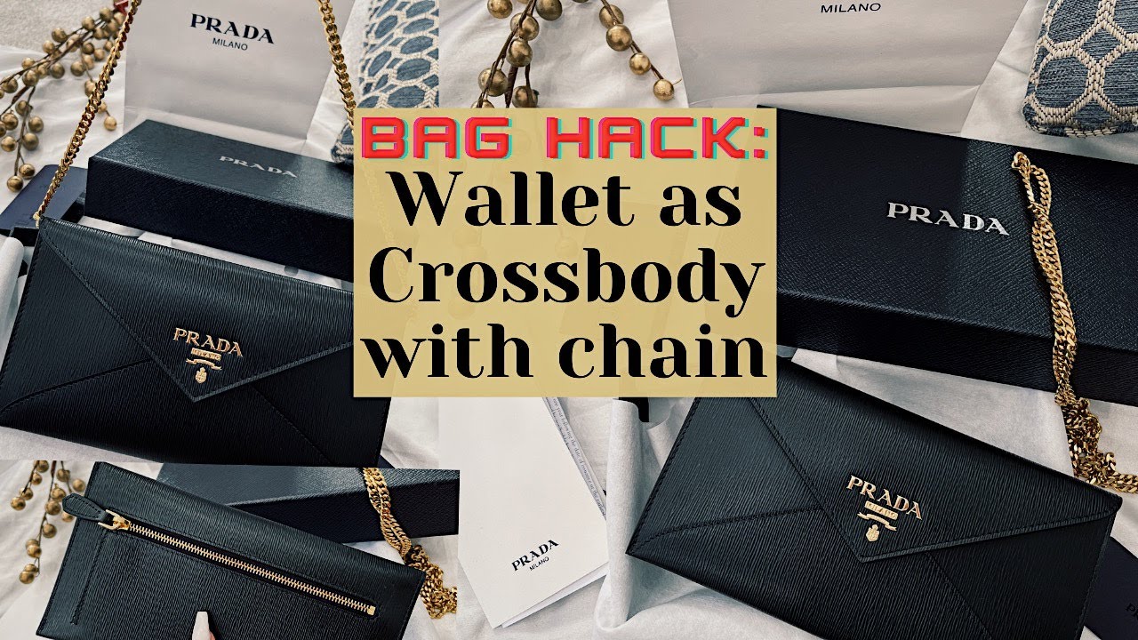 Boujee on a Budget: Prada Flap Wallet as WOC (How to Wear with a Chain) + Unboxing and Review :)
