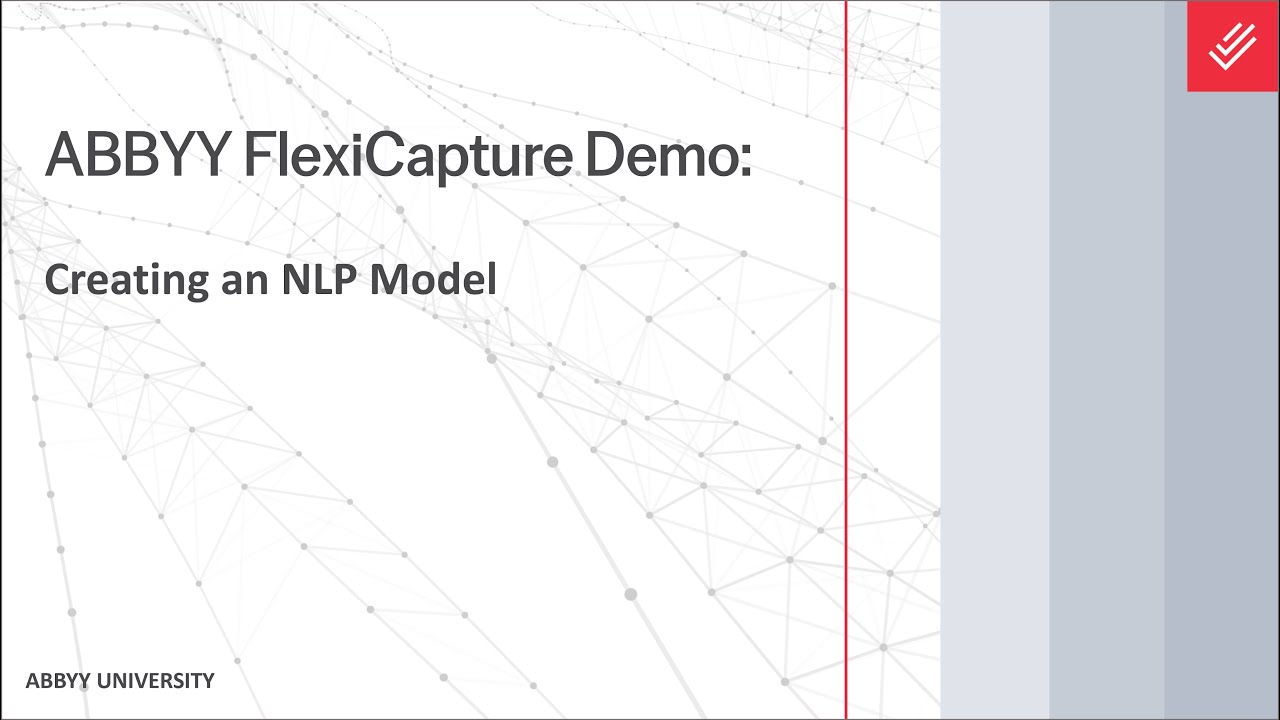 ABBYY FlexiCapture Demo: Creating an NLP Model
