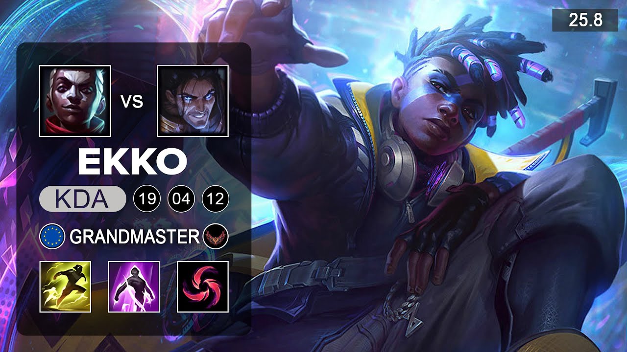 Ekko vs Sylas Mid - KR Challenger - Patch 25.8 Season 15