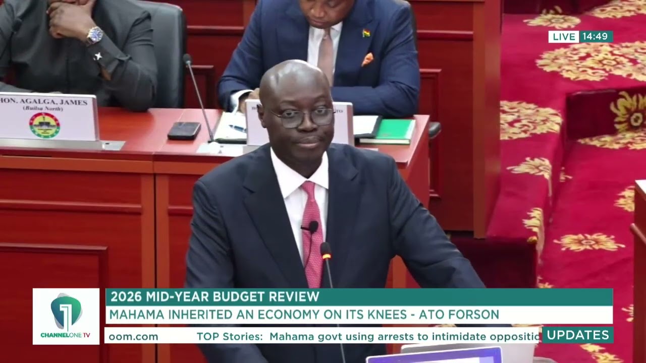 FULL VIDEO: Finance Minister Ato Forson Presents 2026 Mid-Year Budget Review in Parliament