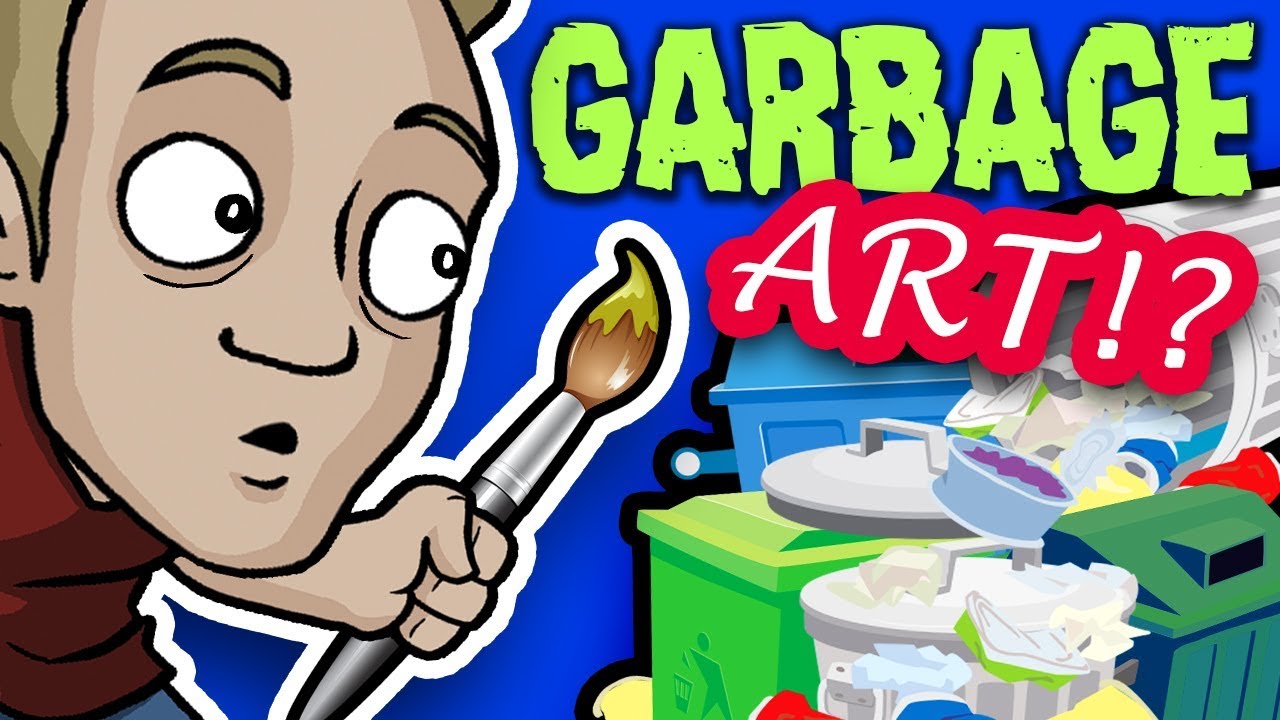 DUMPSTER ART CHALLENGE: From TRASH to ART!