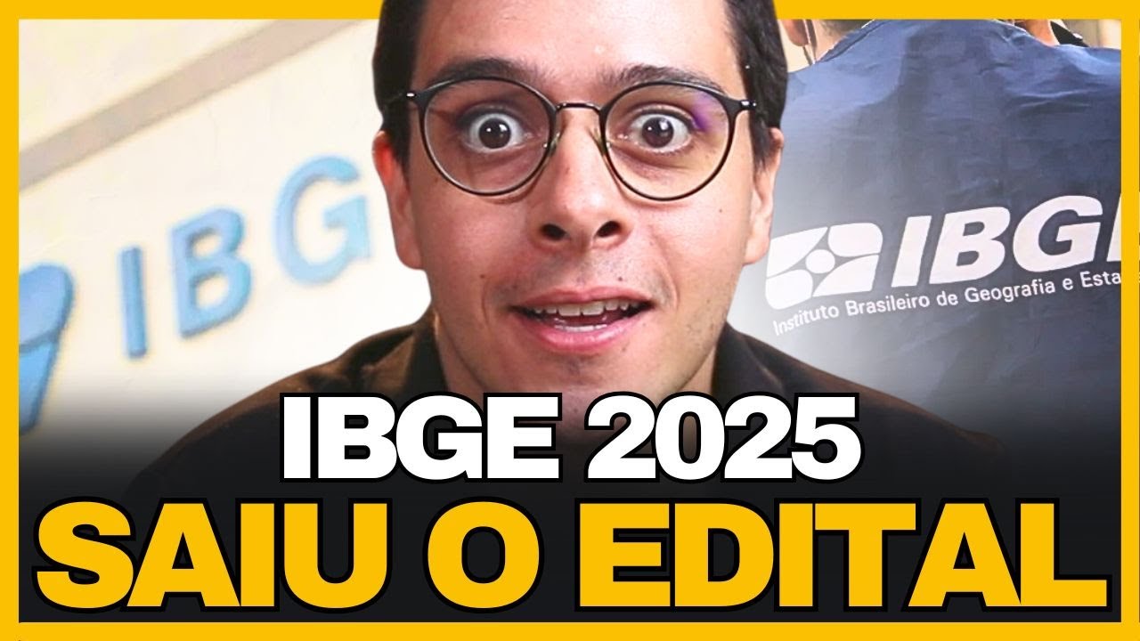 🔥 CONCURSO IBGE 2025 l AN&Aacute;LISE OBJETIVA DO EDITAL